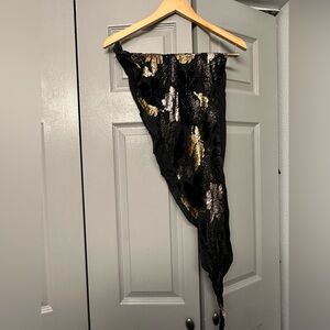 Elegant Black and Gold Wrap/Scarf